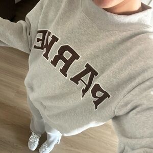 Parker Gray Logo Sweatshirt